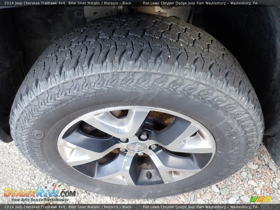 2014 Jeep Cherokee Trailhawk 4x4 Billet Silver Metallic / Morocco - Black Photo #5