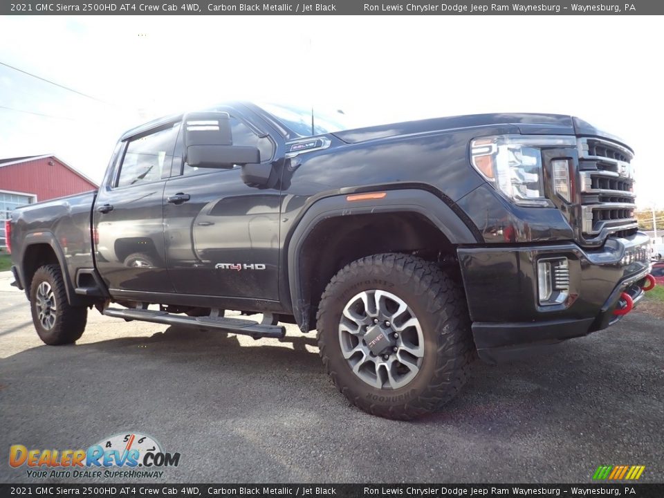 2021 GMC Sierra 2500HD AT4 Crew Cab 4WD Carbon Black Metallic / Jet Black Photo #4