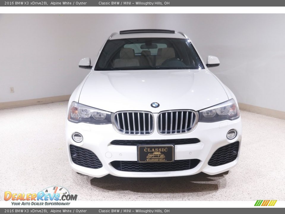 2016 BMW X3 xDrive28i Alpine White / Oyster Photo #2