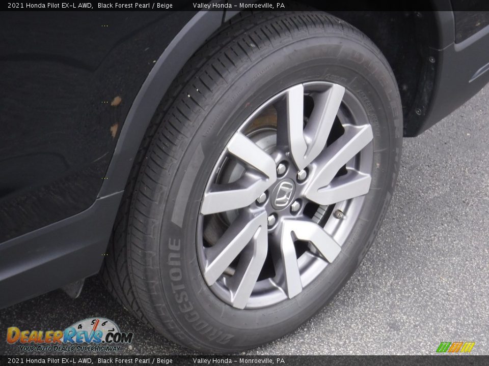2021 Honda Pilot EX-L AWD Black Forest Pearl / Beige Photo #4