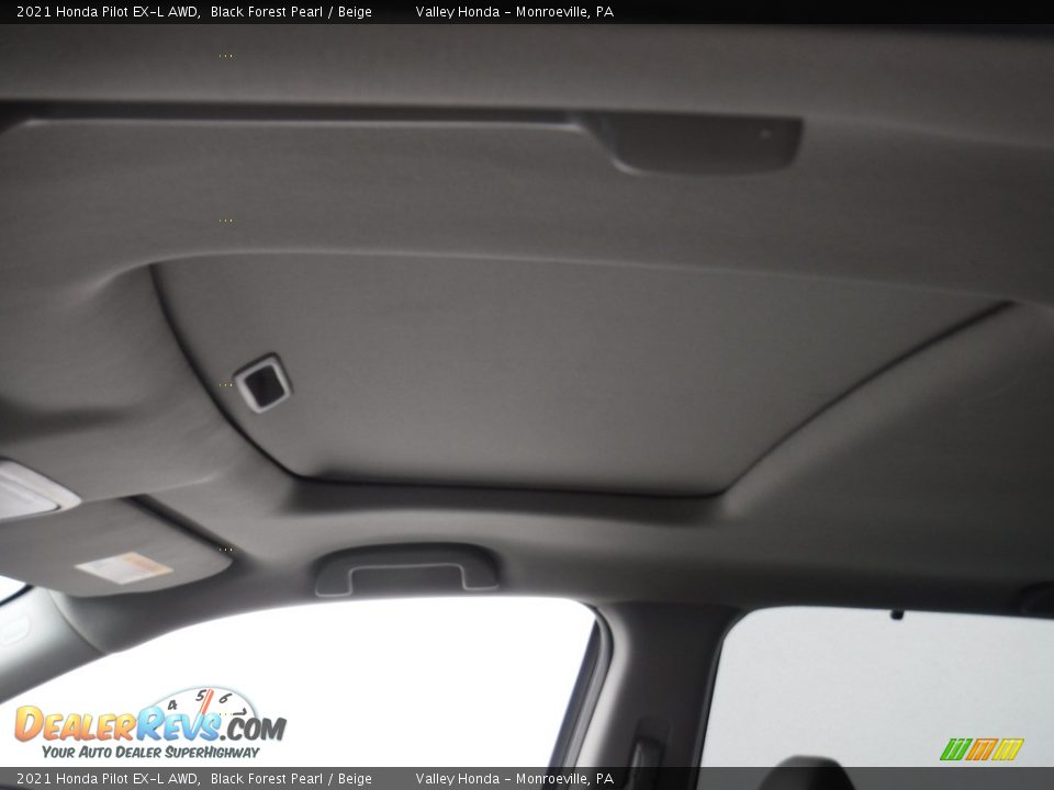 2021 Honda Pilot EX-L AWD Black Forest Pearl / Beige Photo #11