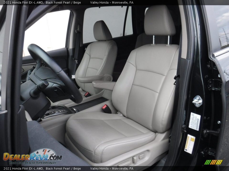 Front Seat of 2021 Honda Pilot EX-L AWD Photo #13