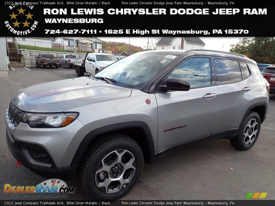 2022 Jeep Compass Trailhawk 4x4 Billet Silver Metallic / Black Photo #1