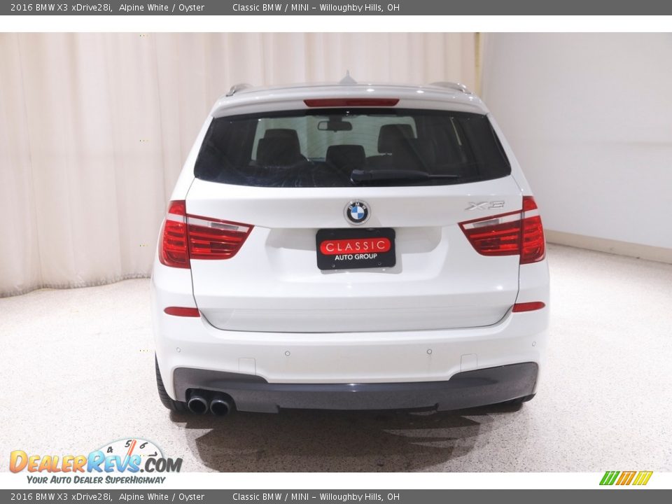 2016 BMW X3 xDrive28i Alpine White / Oyster Photo #22