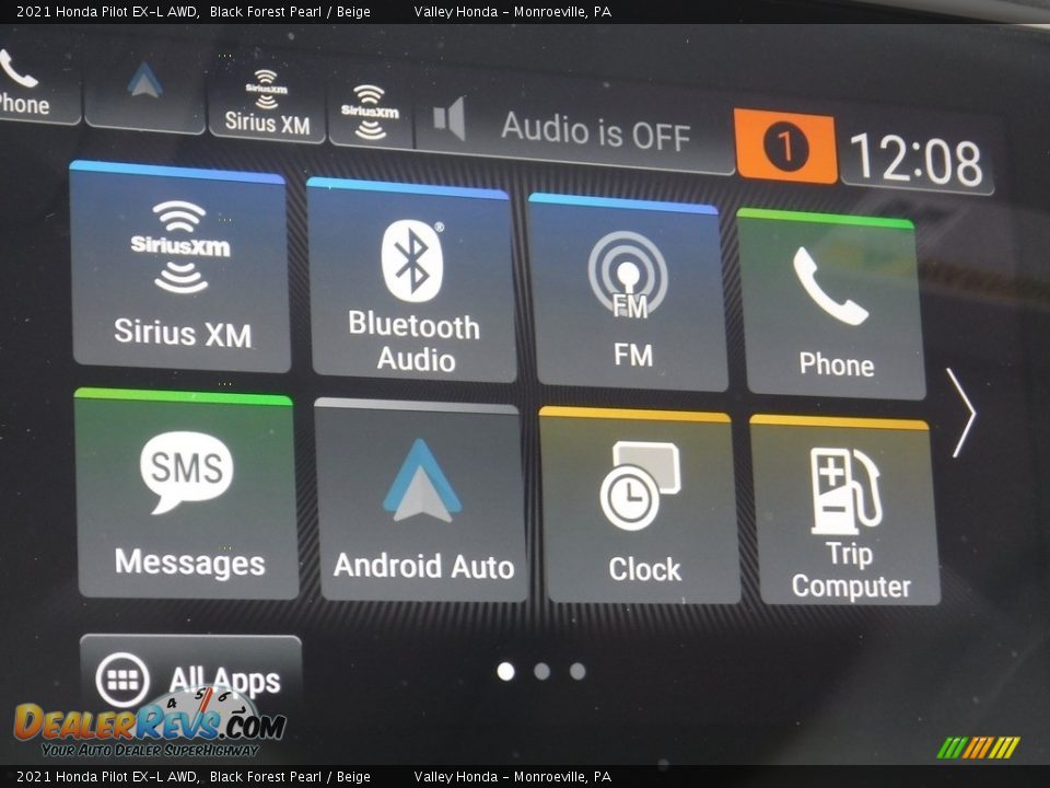 2021 Honda Pilot EX-L AWD Black Forest Pearl / Beige Photo #21