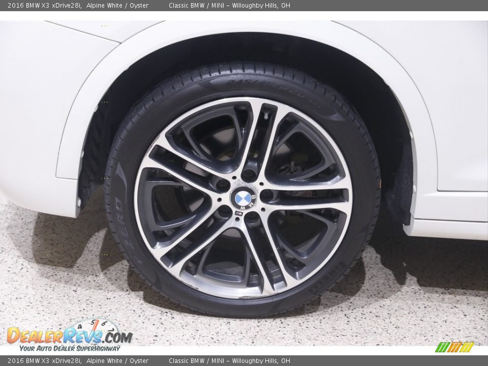 2016 BMW X3 xDrive28i Alpine White / Oyster Photo #23