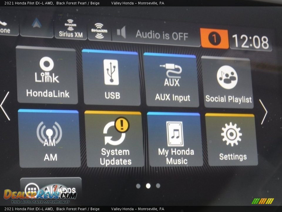 2021 Honda Pilot EX-L AWD Black Forest Pearl / Beige Photo #22