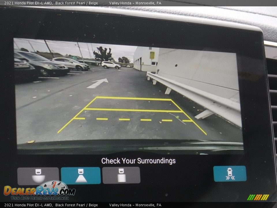 2021 Honda Pilot EX-L AWD Black Forest Pearl / Beige Photo #24
