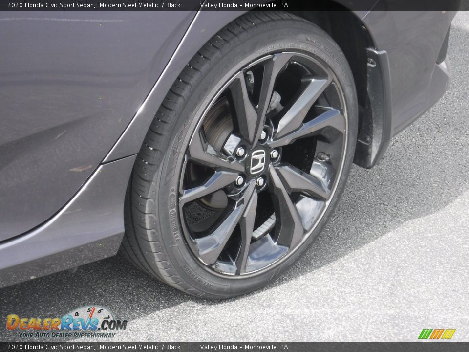 2020 Honda Civic Sport Sedan Modern Steel Metallic / Black Photo #3
