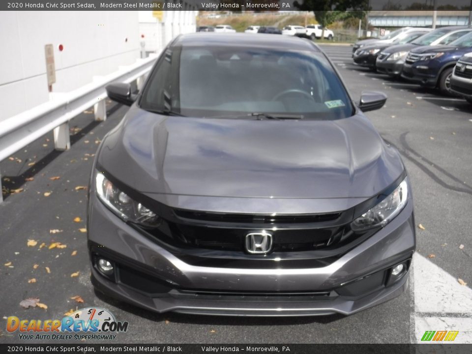 2020 Honda Civic Sport Sedan Modern Steel Metallic / Black Photo #4