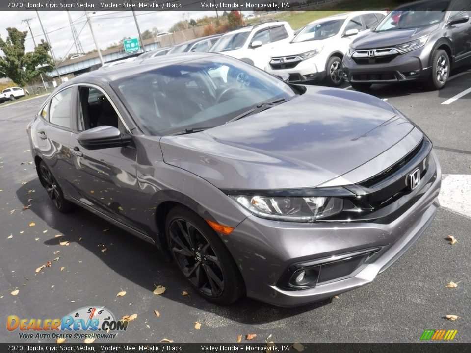 2020 Honda Civic Sport Sedan Modern Steel Metallic / Black Photo #5