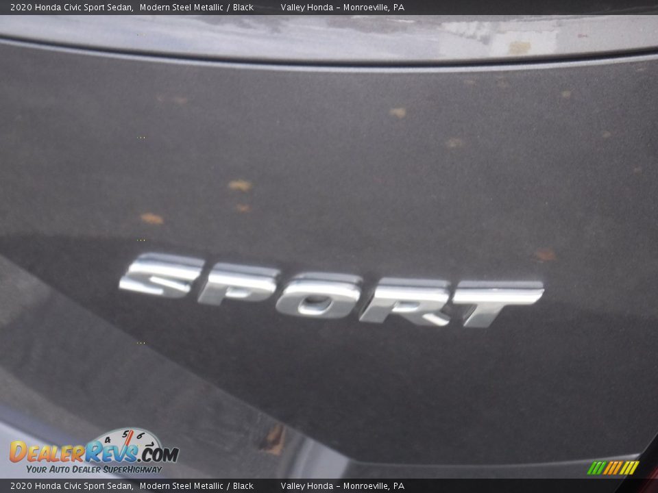 2020 Honda Civic Sport Sedan Modern Steel Metallic / Black Photo #7