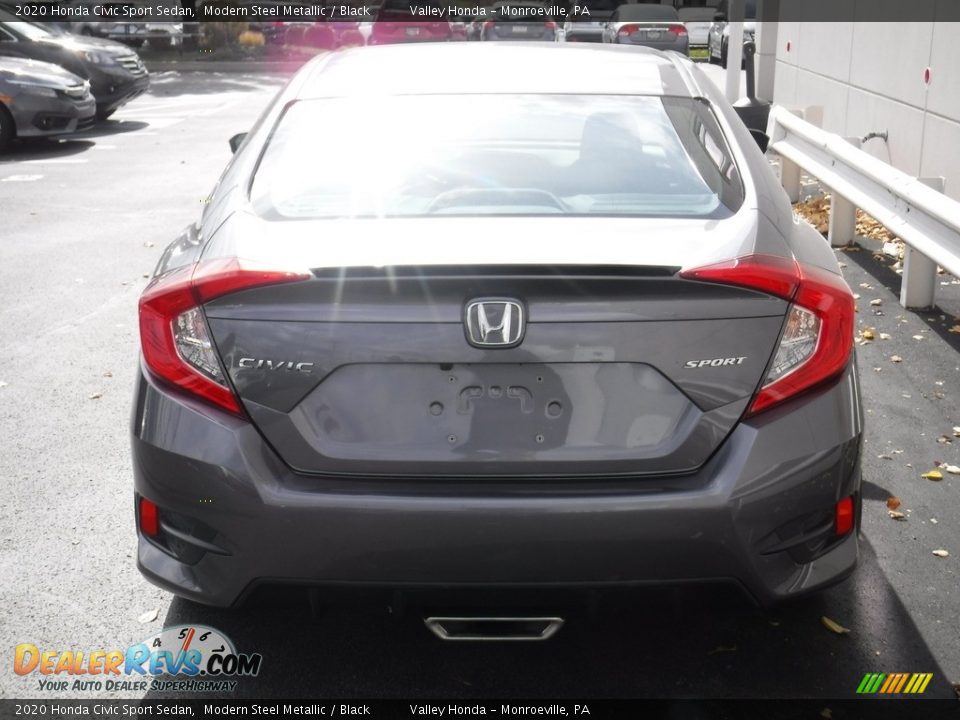 2020 Honda Civic Sport Sedan Modern Steel Metallic / Black Photo #8