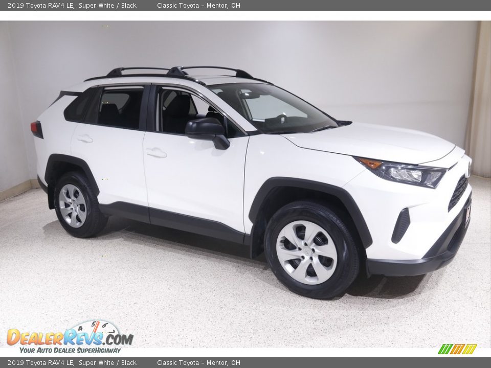 2019 Toyota RAV4 LE Super White / Black Photo #1