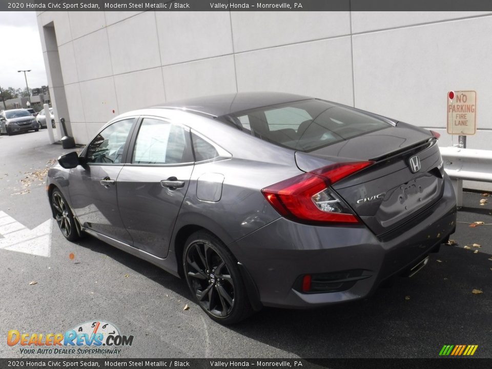 2020 Honda Civic Sport Sedan Modern Steel Metallic / Black Photo #9