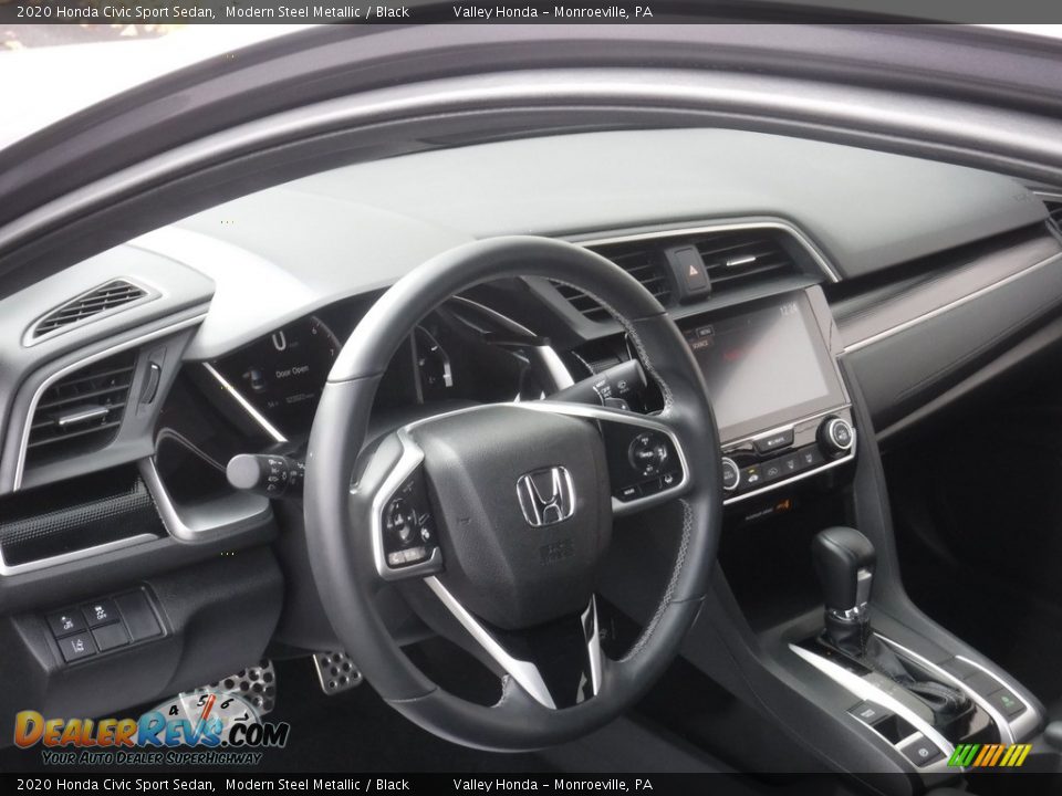 2020 Honda Civic Sport Sedan Modern Steel Metallic / Black Photo #11