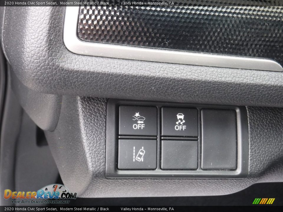 2020 Honda Civic Sport Sedan Modern Steel Metallic / Black Photo #12