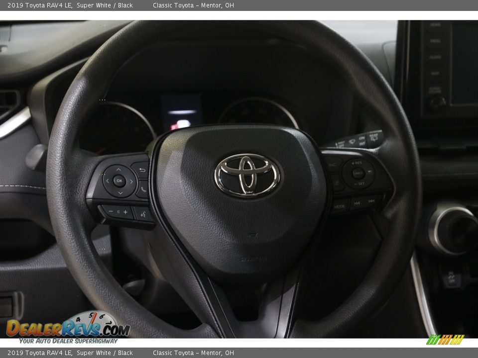 2019 Toyota RAV4 LE Super White / Black Photo #7