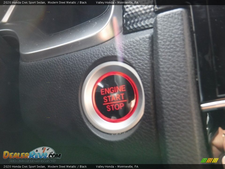 2020 Honda Civic Sport Sedan Modern Steel Metallic / Black Photo #16