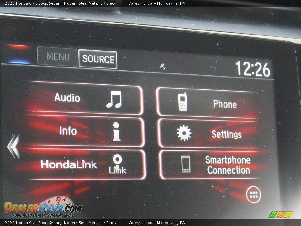 2020 Honda Civic Sport Sedan Modern Steel Metallic / Black Photo #17