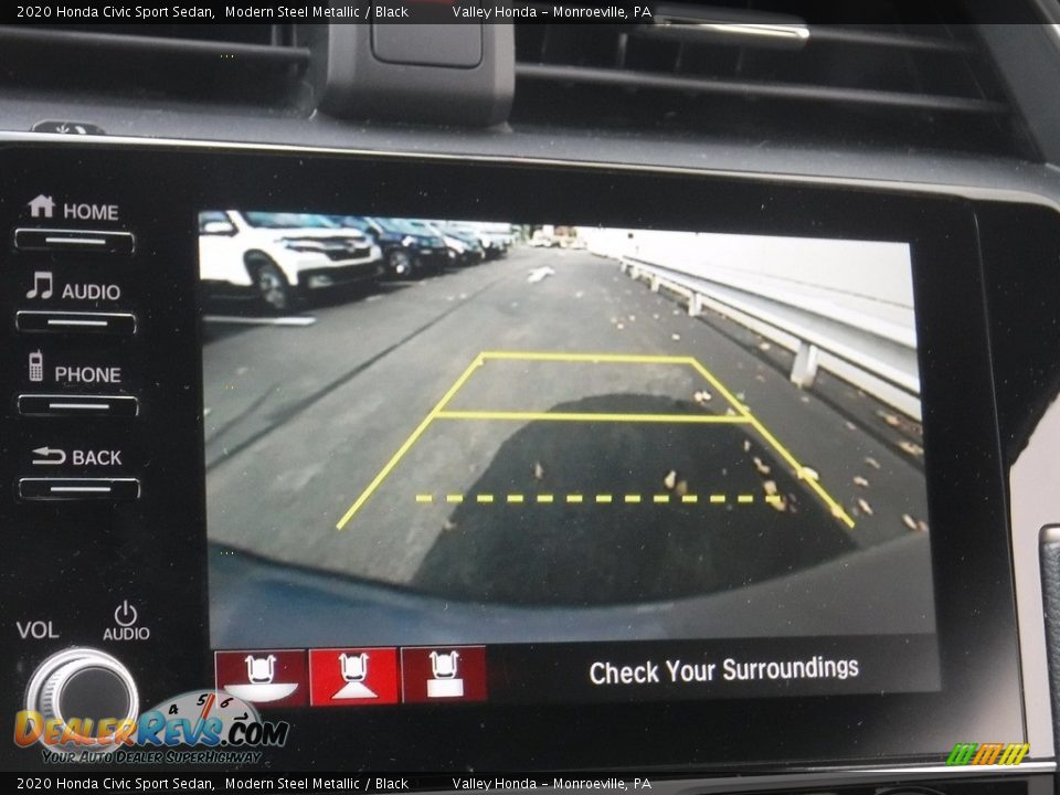 2020 Honda Civic Sport Sedan Modern Steel Metallic / Black Photo #18