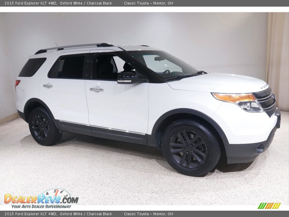 2015 Ford Explorer XLT 4WD Oxford White / Charcoal Black Photo #1