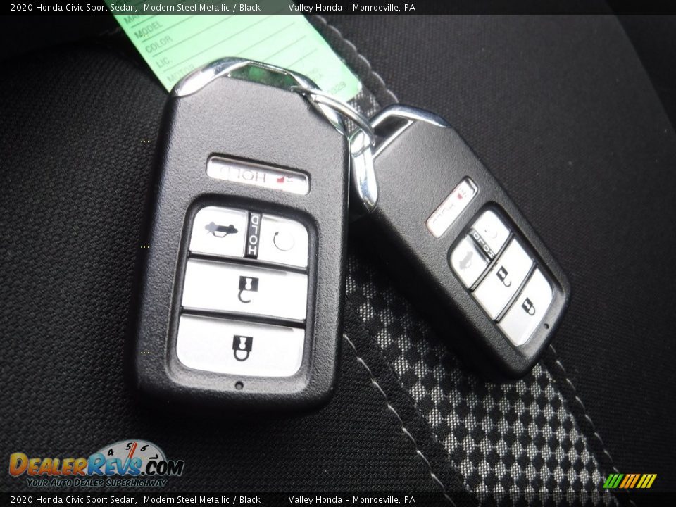 2020 Honda Civic Sport Sedan Modern Steel Metallic / Black Photo #26