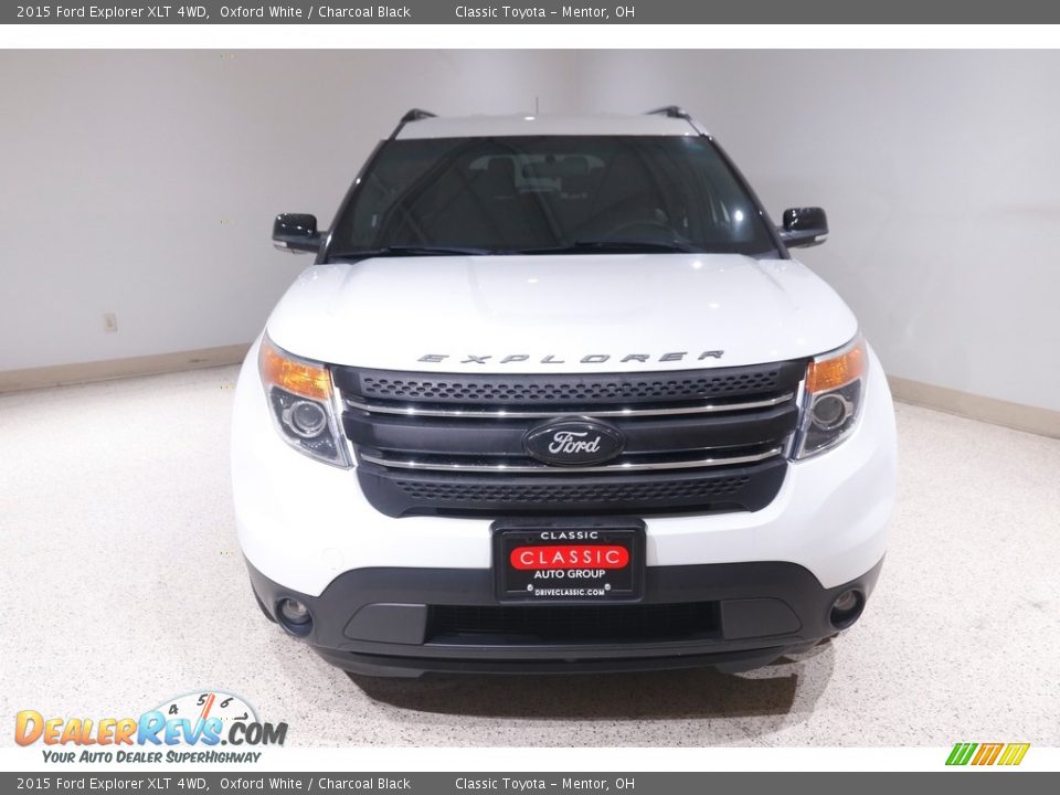 2015 Ford Explorer XLT 4WD Oxford White / Charcoal Black Photo #2