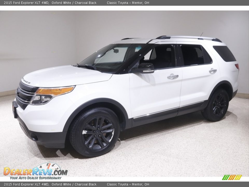 2015 Ford Explorer XLT 4WD Oxford White / Charcoal Black Photo #3