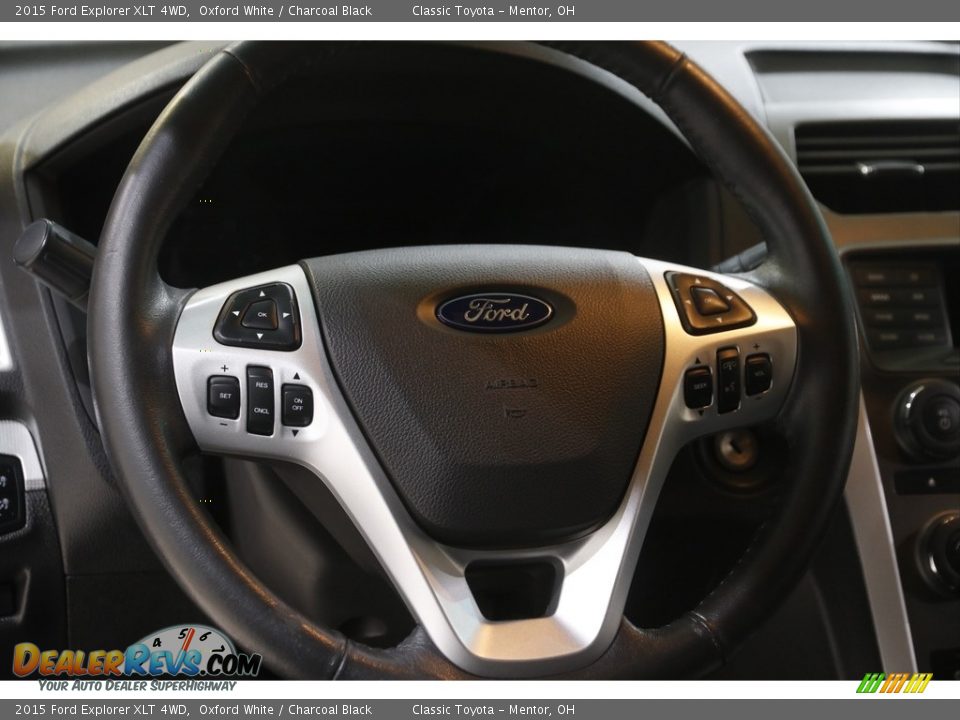 2015 Ford Explorer XLT 4WD Oxford White / Charcoal Black Photo #7