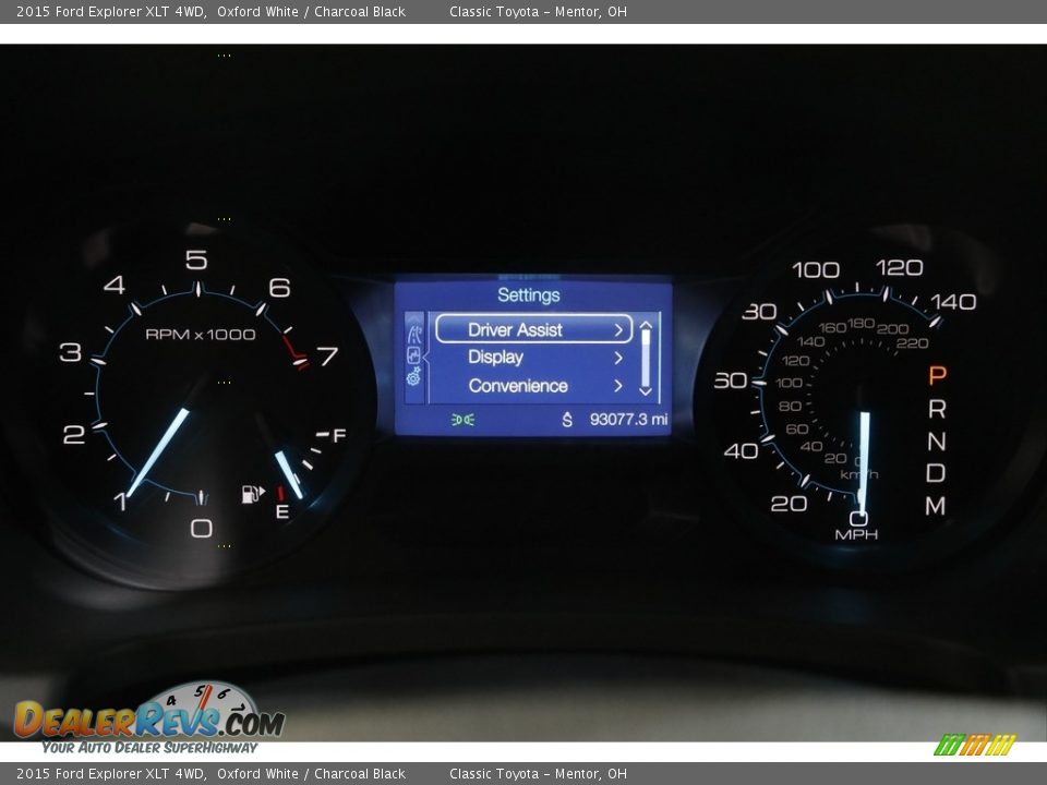 2015 Ford Explorer XLT 4WD Oxford White / Charcoal Black Photo #8