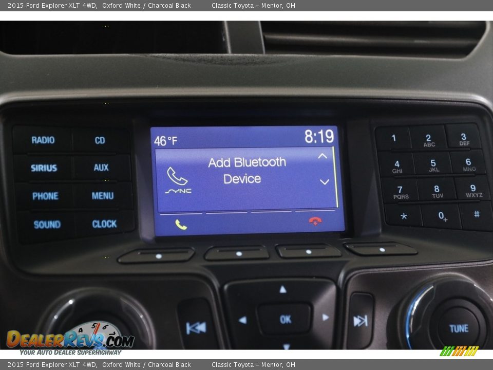 2015 Ford Explorer XLT 4WD Oxford White / Charcoal Black Photo #11