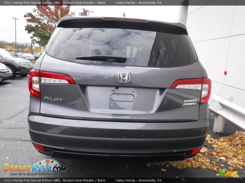 2021 Honda Pilot Special Edition AWD Modern Steel Metallic / Black Photo #7