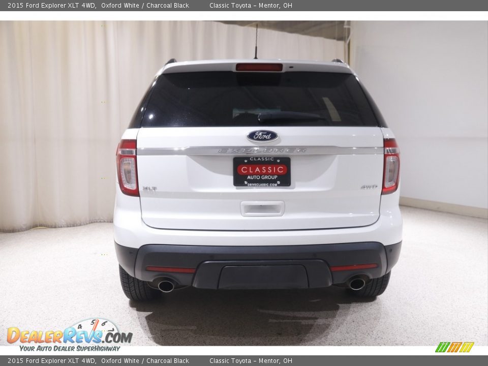 2015 Ford Explorer XLT 4WD Oxford White / Charcoal Black Photo #17