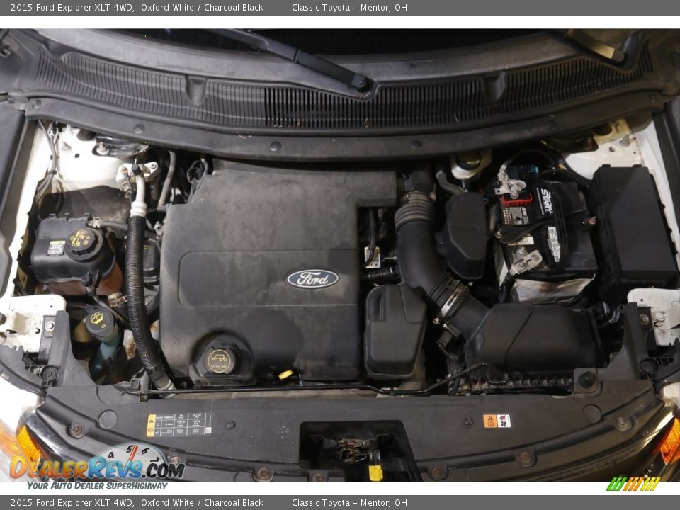 2015 Ford Explorer XLT 4WD Oxford White / Charcoal Black Photo #18