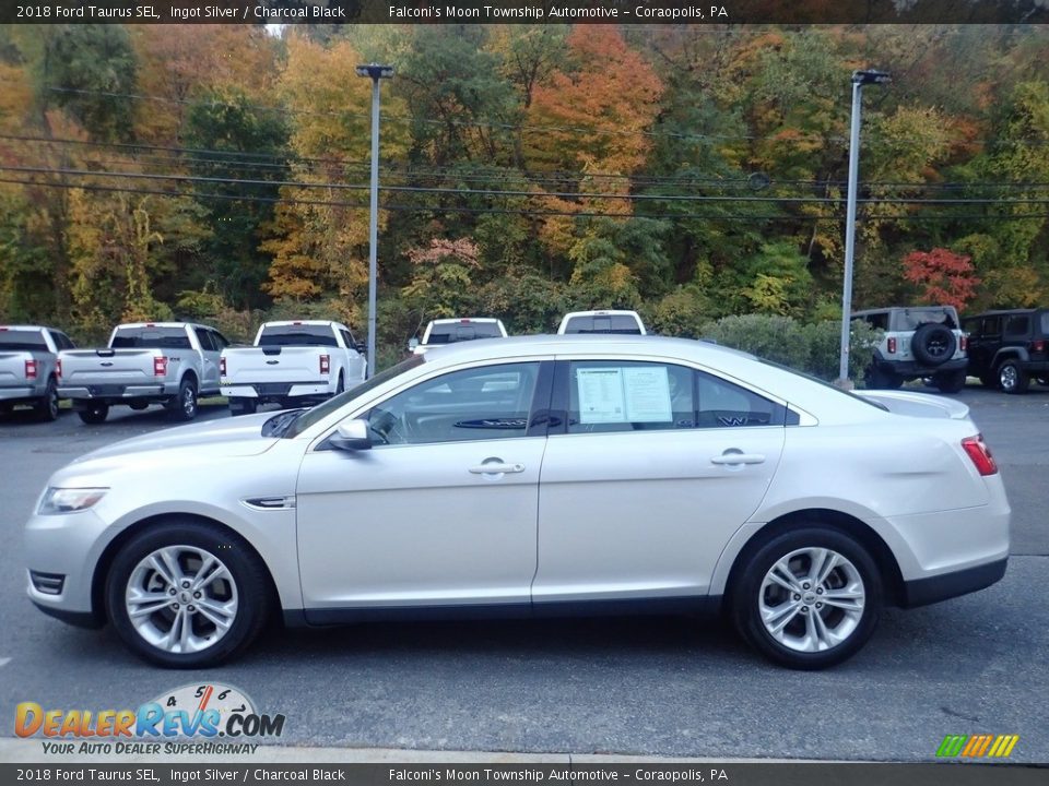 2018 Ford Taurus SEL Ingot Silver / Charcoal Black Photo #5