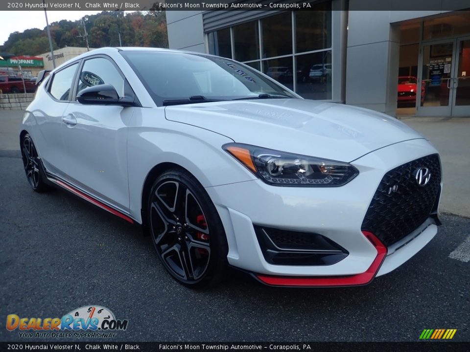 Chalk White 2020 Hyundai Veloster N Photo #8