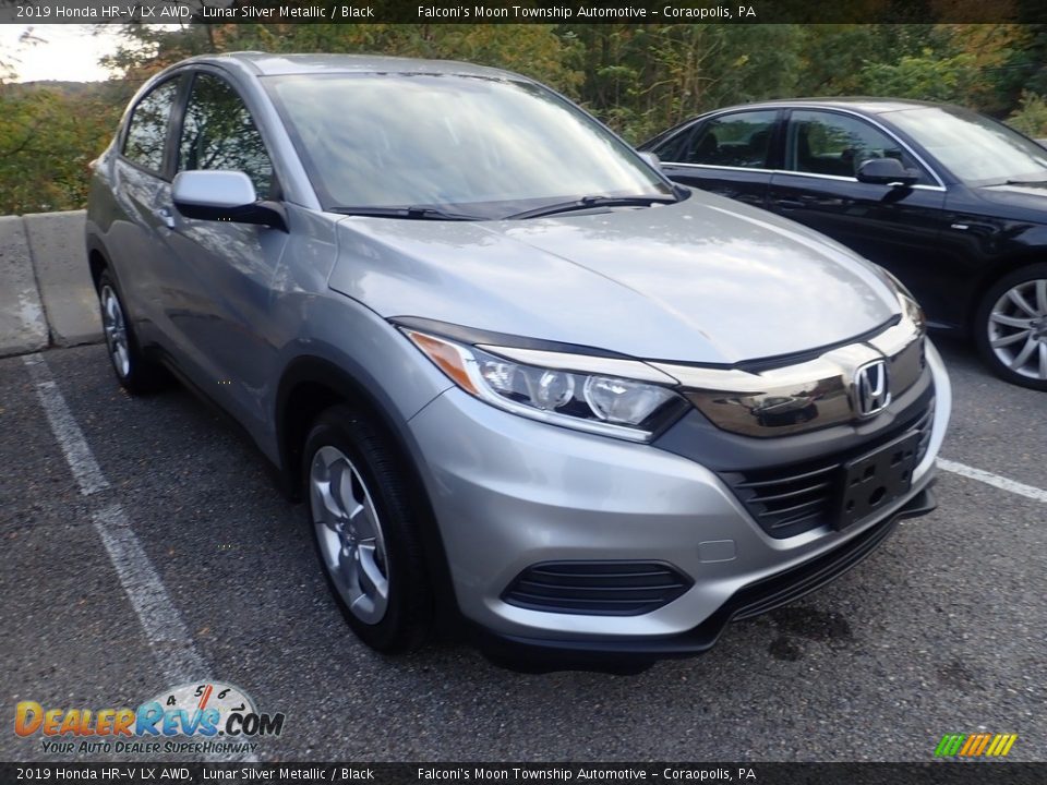 2019 Honda HR-V LX AWD Lunar Silver Metallic / Black Photo #4