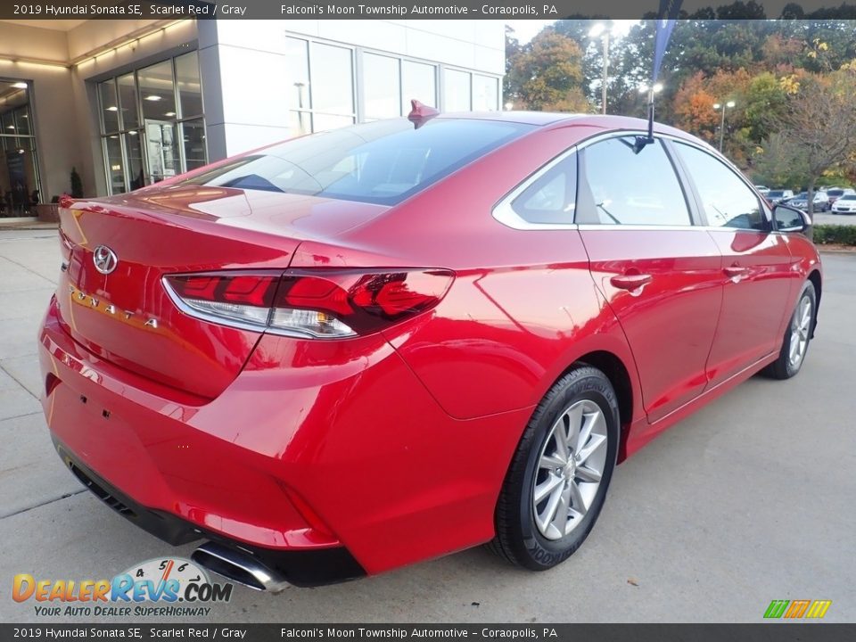 2019 Hyundai Sonata SE Scarlet Red / Gray Photo #2