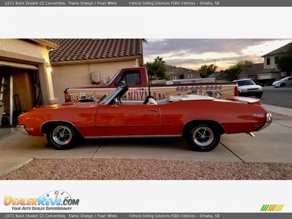 Flame Orange 1972 Buick Skylark GS Convertible Photo #1