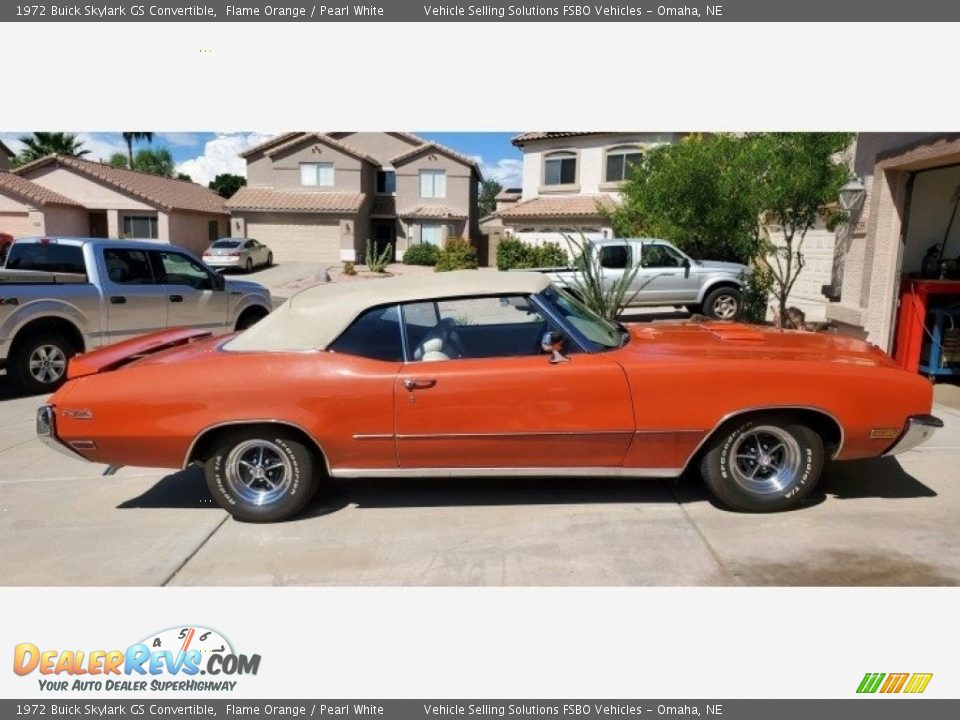 Flame Orange 1972 Buick Skylark GS Convertible Photo #2