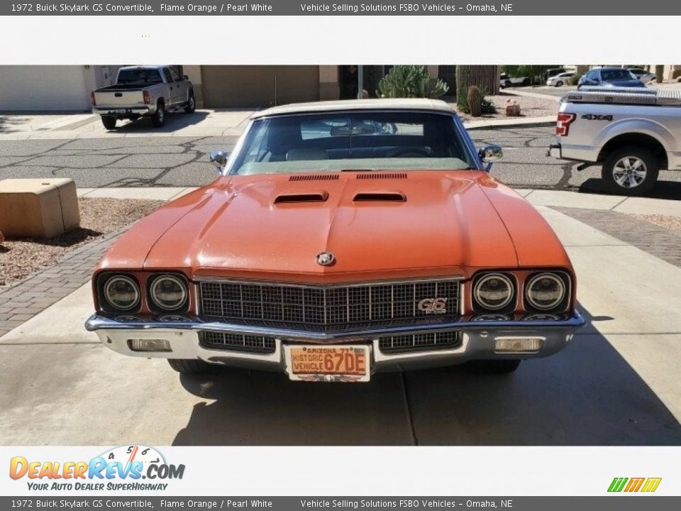 Flame Orange 1972 Buick Skylark GS Convertible Photo #7