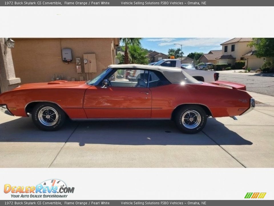 Flame Orange 1972 Buick Skylark GS Convertible Photo #8