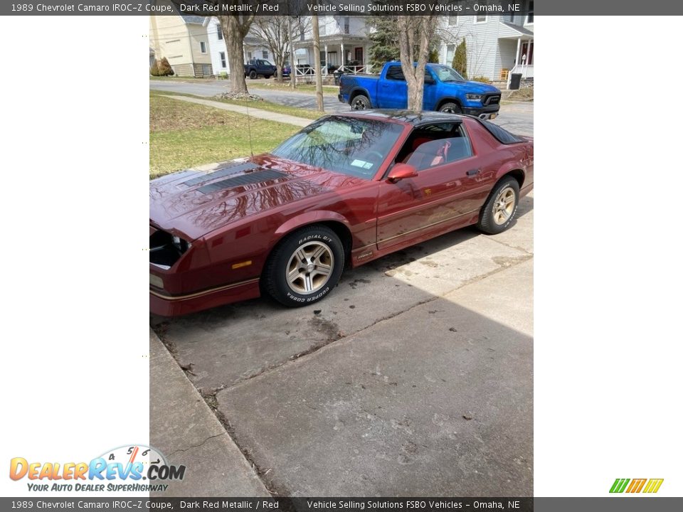 1989 Chevrolet Camaro IROC-Z Coupe Dark Red Metallic / Red Photo #1