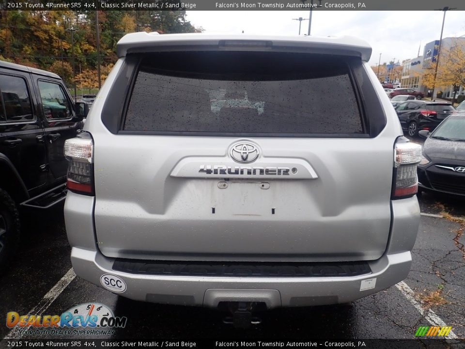 2015 Toyota 4Runner SR5 4x4 Classic Silver Metallic / Sand Beige Photo #3