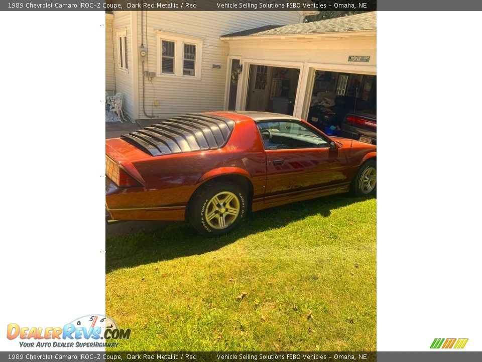 1989 Chevrolet Camaro IROC-Z Coupe Dark Red Metallic / Red Photo #4