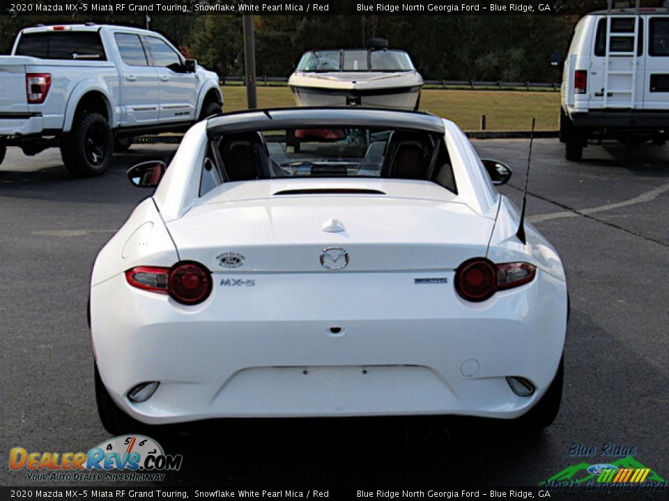 2020 Mazda MX-5 Miata RF Grand Touring Snowflake White Pearl Mica / Red Photo #4