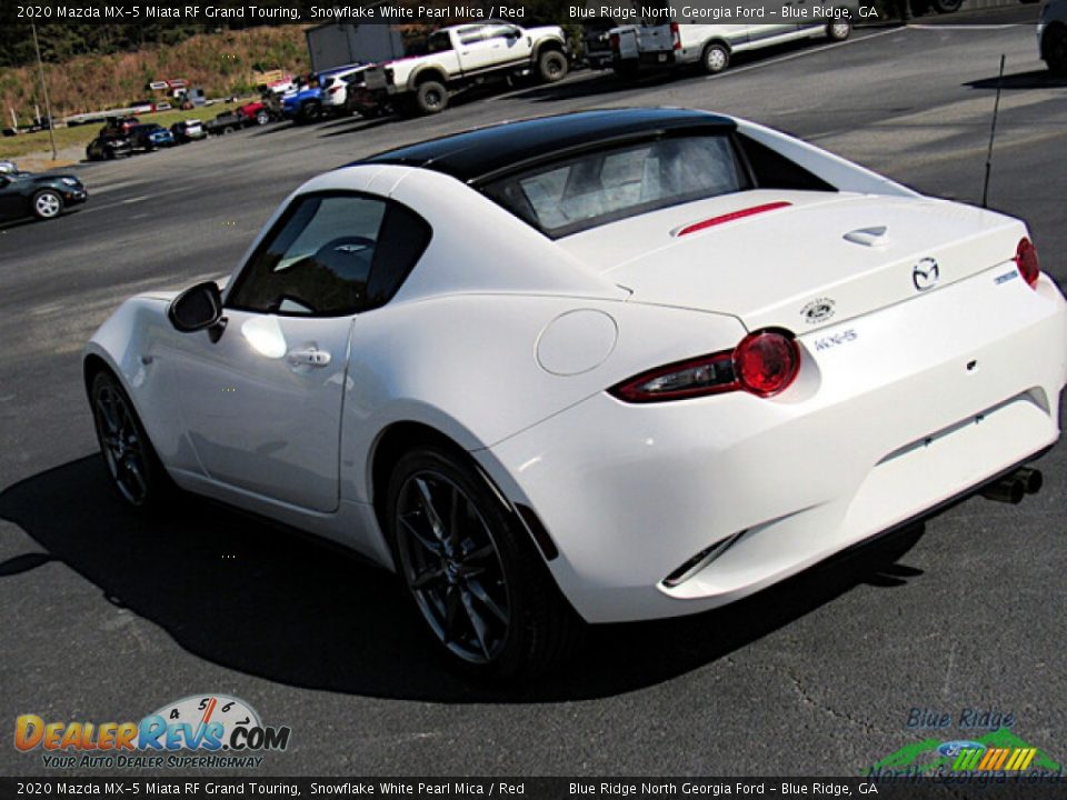 2020 Mazda MX-5 Miata RF Grand Touring Snowflake White Pearl Mica / Red Photo #30