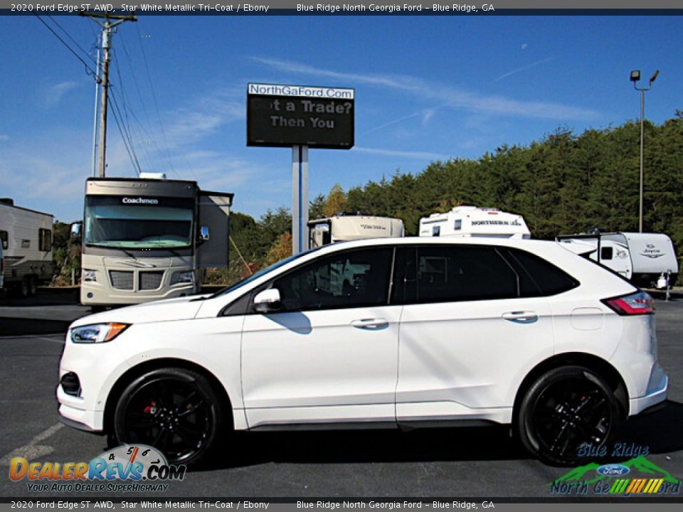 2020 Ford Edge ST AWD Star White Metallic Tri-Coat / Ebony Photo #2