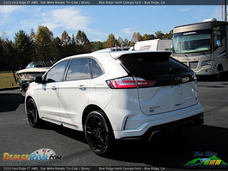 2020 Ford Edge ST AWD Star White Metallic Tri-Coat / Ebony Photo #3